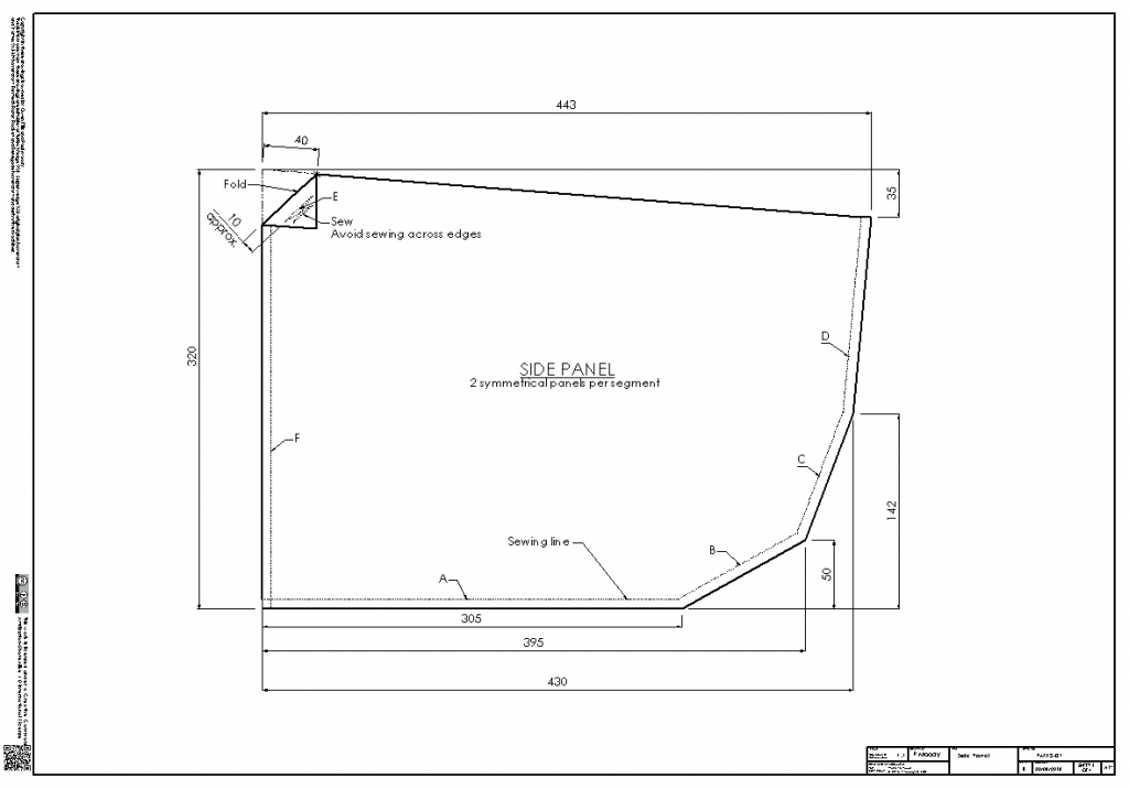 PMX3 Skirt Drawing - PMHT